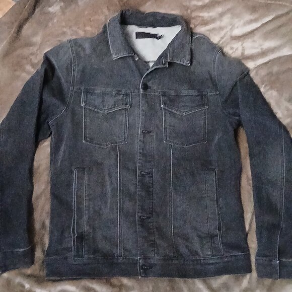 J Brand Black Denim Jacket, Men's XL, Highest Quality - Picture 1 of 13